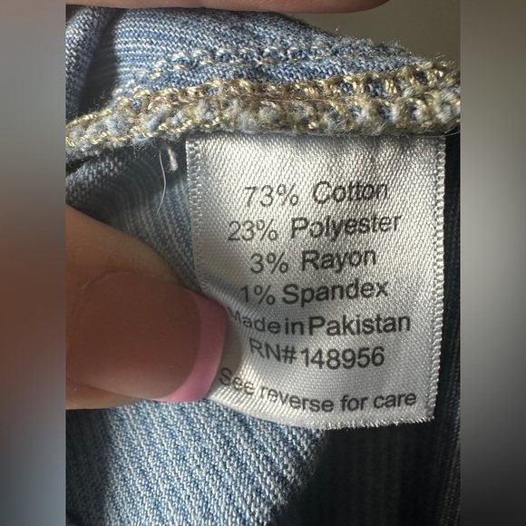 Sonoma Maternity Good for Life Full Panel distressed Jeans Size 14-short - Picture 7 of 8